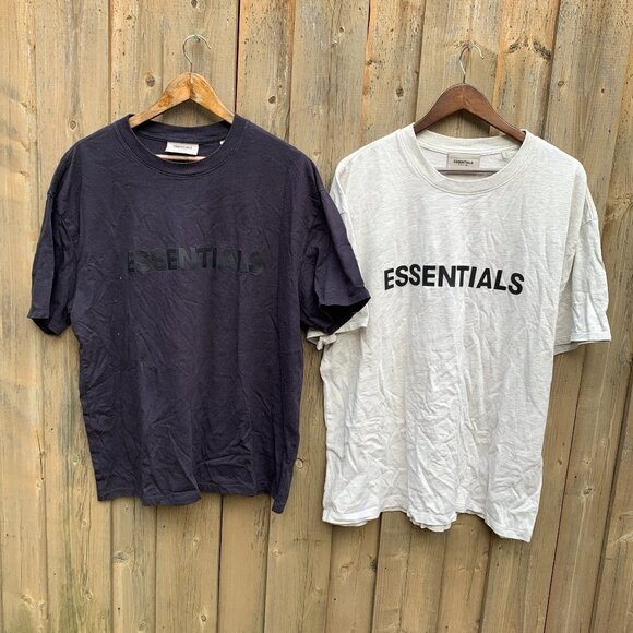 LOT OF 2 Essentials T Shirts Large - Picture 1 of 3